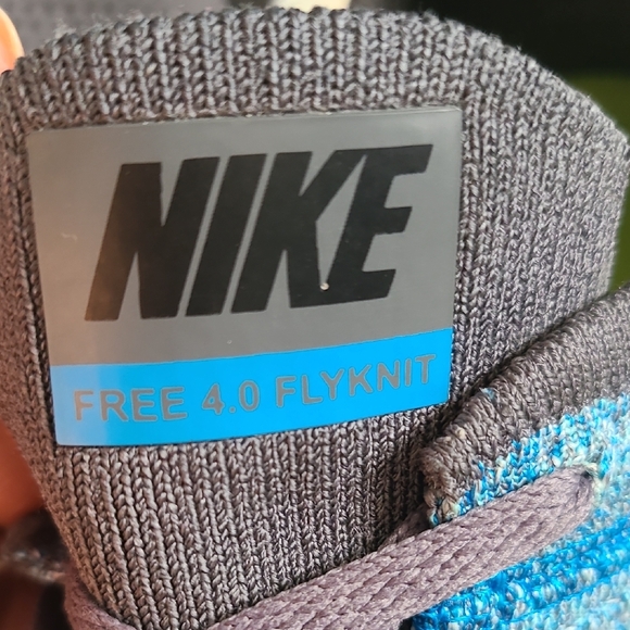 Nike Blue and Gray Sneakers with Flyknit 4.0 Running - Picture 14 of 16